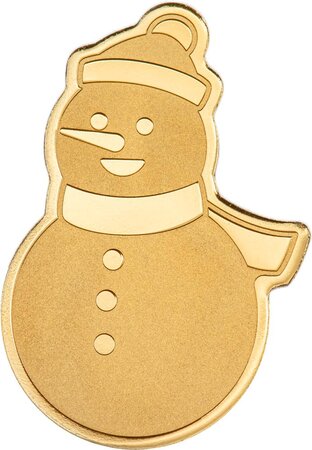 Pièce de monnaie en Or 1 Dollar g 0.5 Millésime Small Gold SNOWMAN