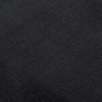 vidaXL Tapis lavable à poils courts doux et moelleux antidérapant noir