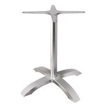 Pied de table base 4 branches aluminium brossé - bolero -  - aluminium 660x660x680mm