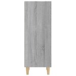 vidaXL Buffet Sonoma gris 34 5x32 5x90 cm Bois d'ingénierie