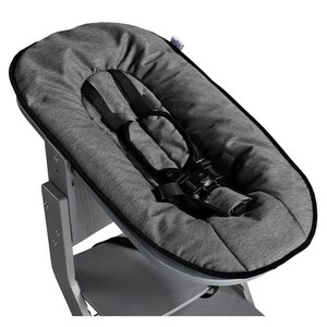 Tissi transat bébé pour chaise haute tissi gris