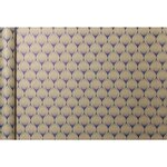 Rouleau de papier kraft brut 5x0 35m motif feuilles bleues clairefontaine
