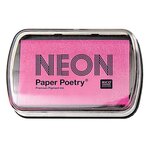 Tampon encreur rose fluo 9 x 6 cm
