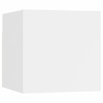 vidaXL Meuble TV mural Blanc 30 5x30x30 cm