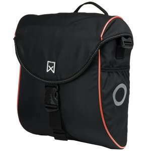 Willex Sacoche de vélo 300 S 12 L Noir et rouge