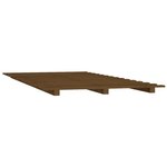 vidaXL Cadre de lit Marron miel 100x200 cm Bois de pin massif