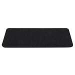 vidaXL Tapis d'escalier auto-adhésifs 15 Pièces 65x24 5x3 5 cm Noir