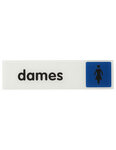 THIRARD - Plaque de signalisation Dames  plexiglass adhésif  170x45mm