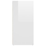vidaXL Buffet Blanc brillant 160x36x75 cm Aggloméré