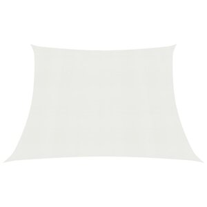 vidaXL Voile d'ombrage 160 g/m² Blanc 3/4x2 m PEHD