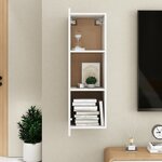 vidaXL Meuble TV Blanc 30 5x30x90 cm Aggloméré