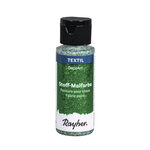 Peinture pour tissus Extrême Paillettes  vert orient  flacon 59ml