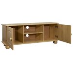 vidaXL Meuble TV 115x29x40 cm Bois de pin massif