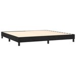 vidaXL Lit à sommier tapissier et matelas Noir 200x200 cm Velours