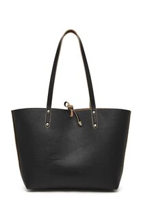 Sac ET chargeur de téléphone Réversible noir et marron