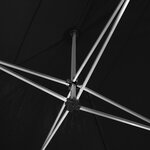 Tectake Tonnelle 6 x 3 m avec 4 rideaux - noir