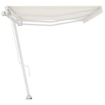 vidaXL Auvent manuel rétractable sur pied 600x300 cm Crème