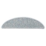 vidaXL Tapis d'escalier autocollants 15 Pièces 65x21x4 cm Bleu