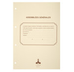 Reliure Luxe Avec Recharge 297x210 Assemblées Générales 100 Feuillets Foliotés 90g + 2 Gardes - Le Dauphin