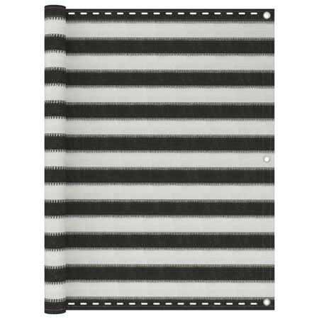 vidaXL Écran de balcon PEHD 120x500 cm Anthracite et blanc