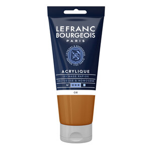 Peinture acrylique en tube - or - lefranc & bourgeois