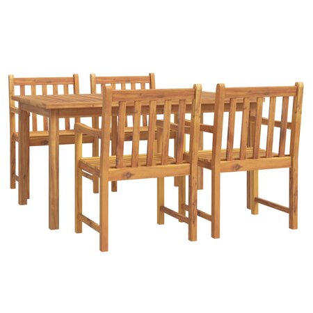 vidaXL Ensemble de salle à manger de jardin 5 Pièces Bois d'acacia solide