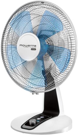 Ventilateur De Table De 30 Cm 40W Bleu Blanc Noir