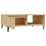 vidaXL Table basse Chêne sonoma 90x60x35 cm Aggloméré