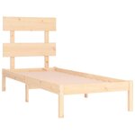 vidaXL Cadre de lit Bois massif 100x200 cm