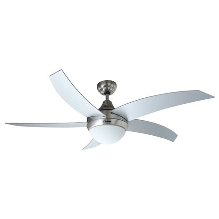 Bestron ventilateur de plafond et télécommande dcf52lsr 132 cm argenté