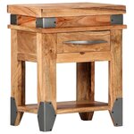 vidaXL Table de chevet 40 x 30 x 51 cm Bois d'acacia massif