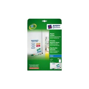 Boîte de signalisation magnétique imprimable format A4 Dimensions : L21 x H29... AVERY ZWECKFORM