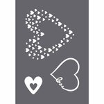 Pochoir de sérigraphie "Love" A5  1 pochoir+1 spatule