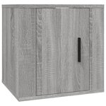 vidaXL Meubles TV muraux 2 Pièces Sonoma gris 40x34 5x40 cm