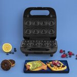 WEASY - Appareil à croque-monsieur 4 en 1 - 4 plaques interchangeables - 750W - Témoin lumieux - Revêtement anti-adhésif
