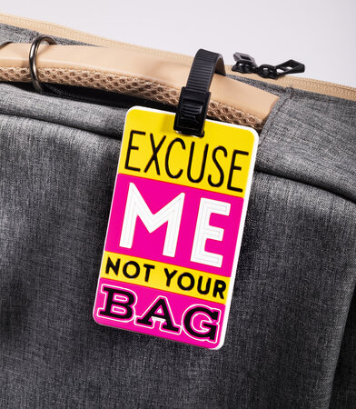 Étiquette pour bagage - excuse me