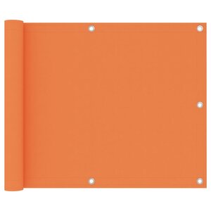 vidaXL Écran de balcon Orange 75x400 cm Tissu Oxford