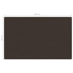vidaXL Tapis de tente 250x400 cm Marron