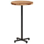 vidaXL Table de bar Ronde Ø60x110 cm Bois d'acacia massif