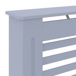 vidaXL Cache-radiateur MDF Gris 78 cm