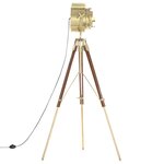 vidaXL Lampadaire à trépied Bois de manguier massif 193 cm