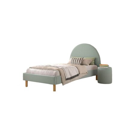 Lit Moon 90x200cm Vert avec pouf