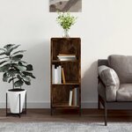 vidaXL Buffet chêne fumé 34 5x32 5x90 cm bois d'ingénierie