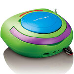 Lenco radio dab+ portative avec lecteur cd / mp3 scd-69 vert