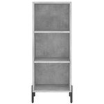 vidaXL Buffet haut Gris béton 34 5x32 5x180 cm Bois d'ingénierie