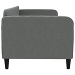 vidaXL Lit de repos gris foncé 80x200 cm tissu