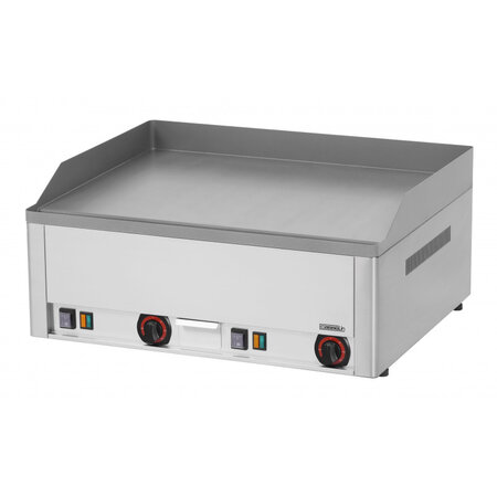 Plaque à snacker lisse en fonte - 6 000 w - casselin -  - fonte 660x540x220mm