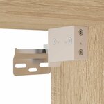 vidaXL Buffet haut Chêne sonoma 34 5x34x180 cm Bois d'ingénierie