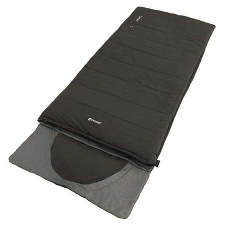 Outwell Sac de couchage Contour Noir nuit Fermeture éclair droite