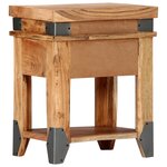 vidaXL Table de chevet 40 x 30 x 51 cm Bois d'acacia massif